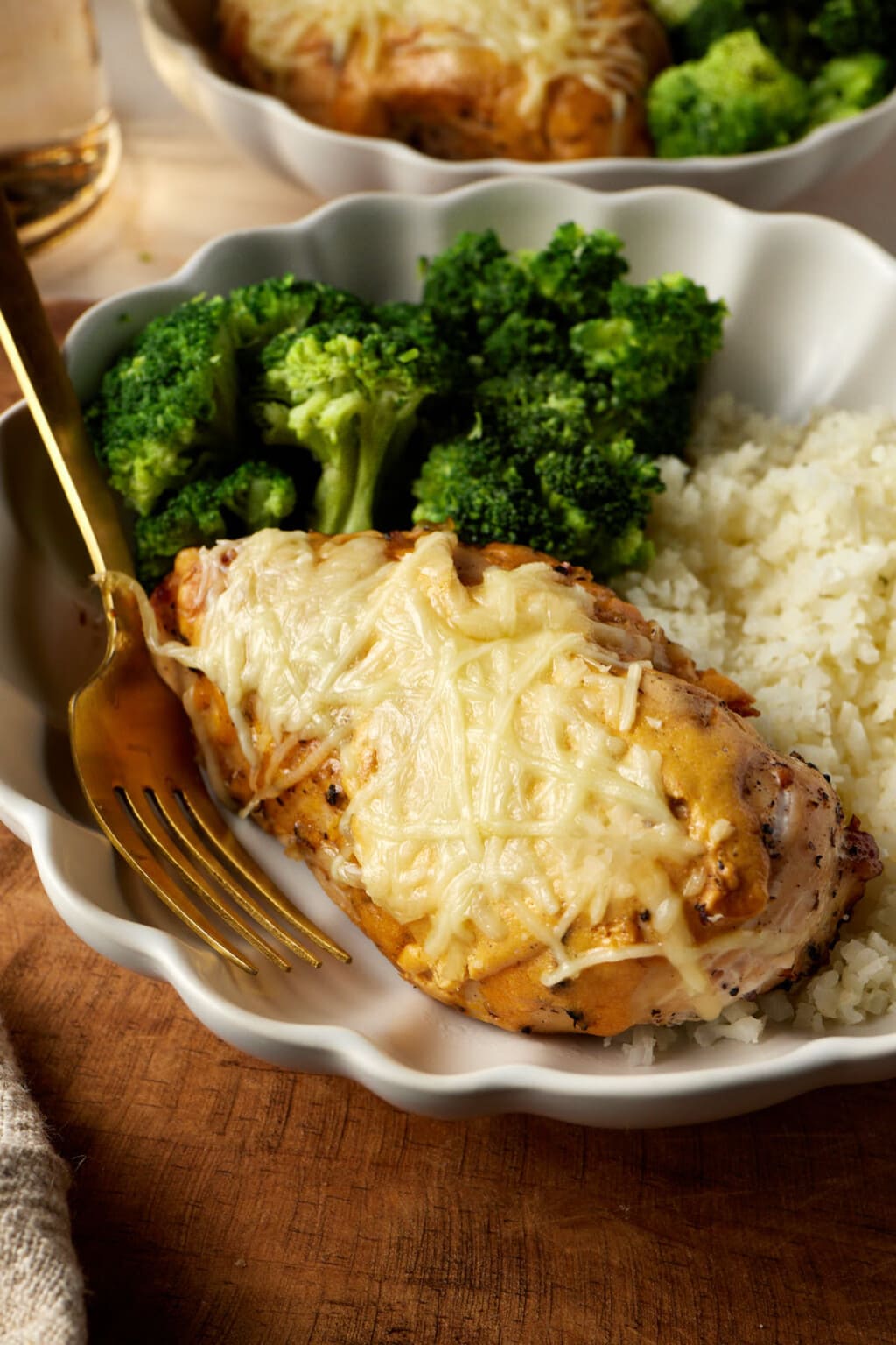 Cast Iron Chicken Breast with Buffalo Cottage Cheese Sauce