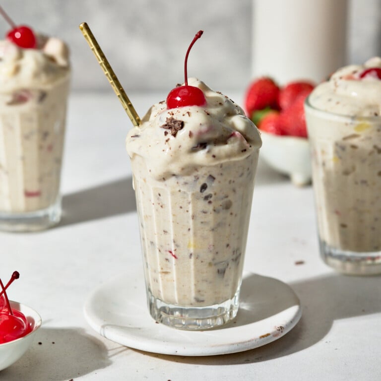 High Protein Banana Split Dilly Bars Healthy Little Peach