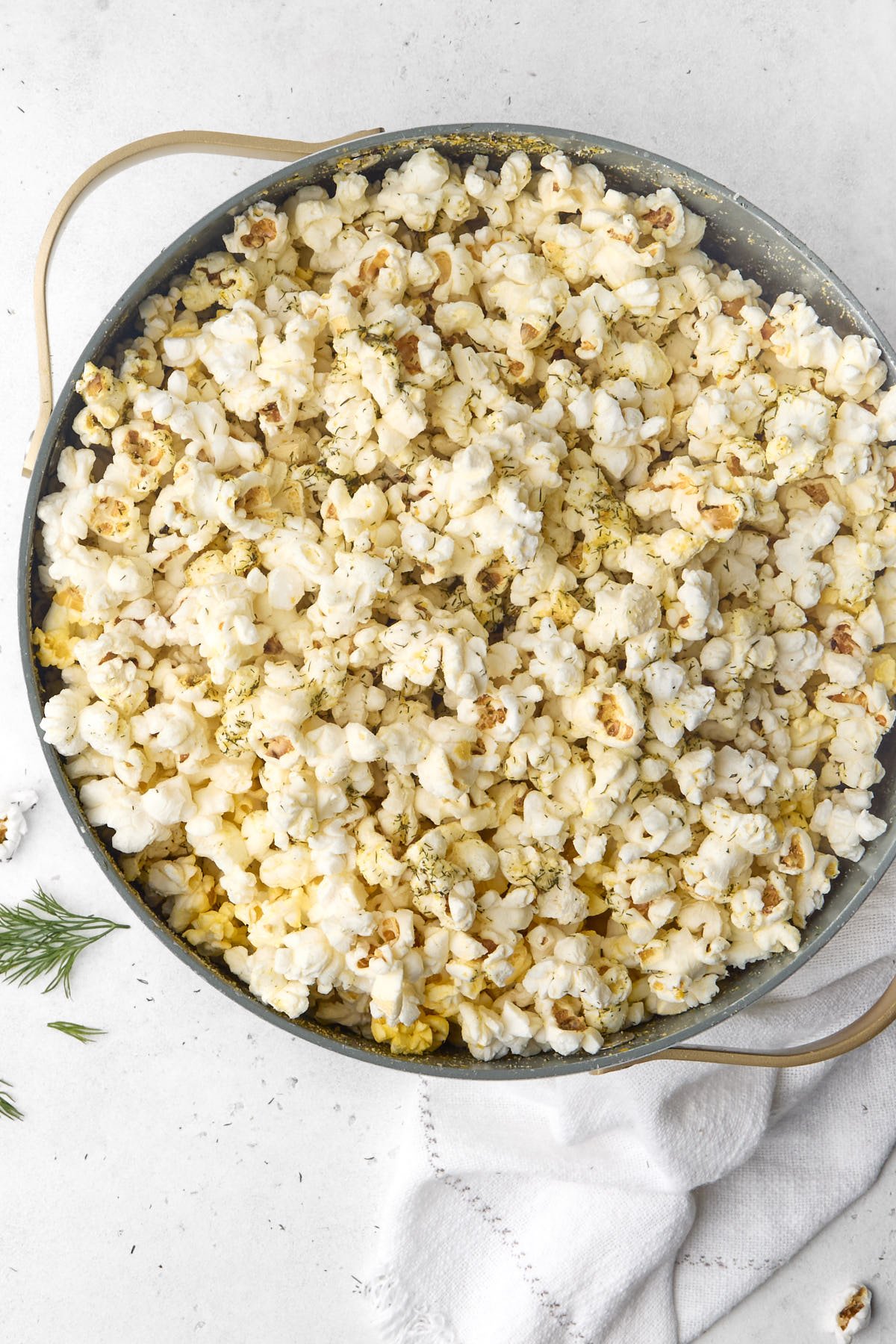 a large bowl filled with popcorn 