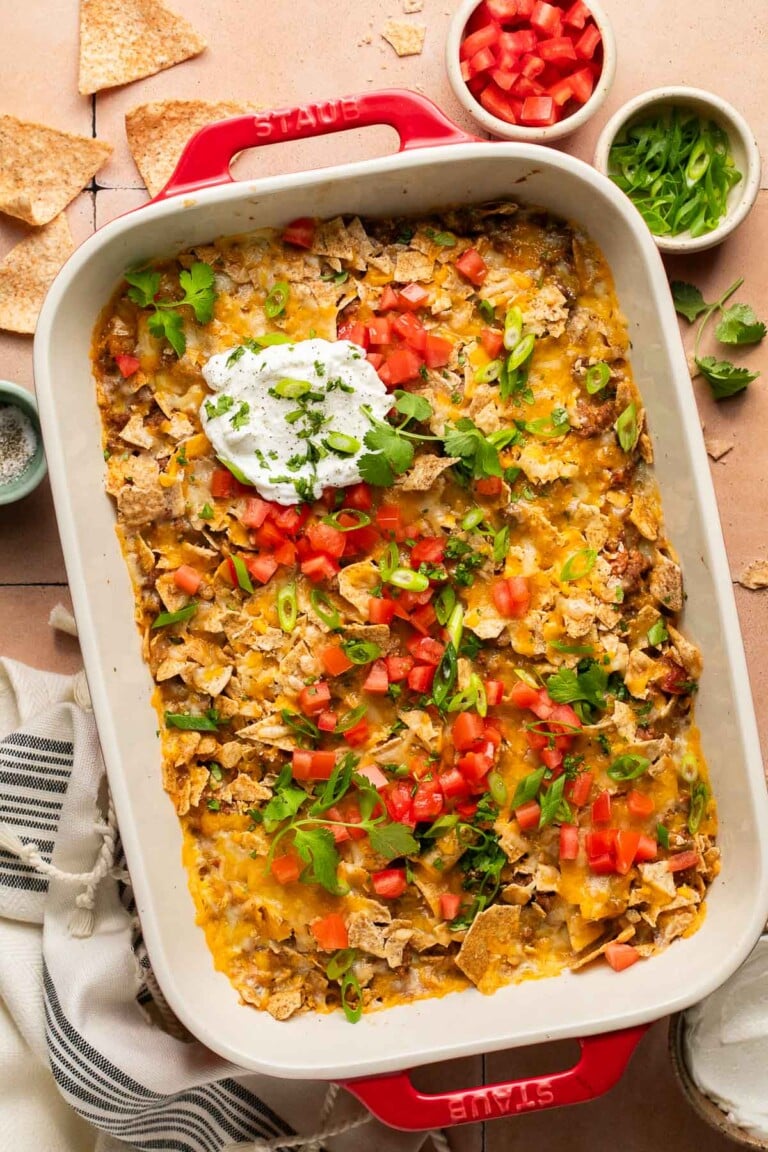 Healthier Dorito Casserole Recipe with Ground Beef Healthy Little Peach