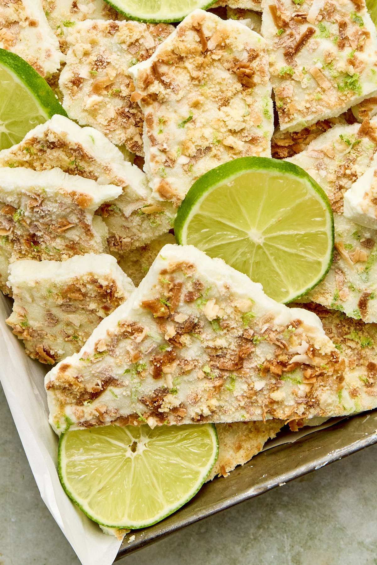 a yogurt bark recipe on a metal baking pan