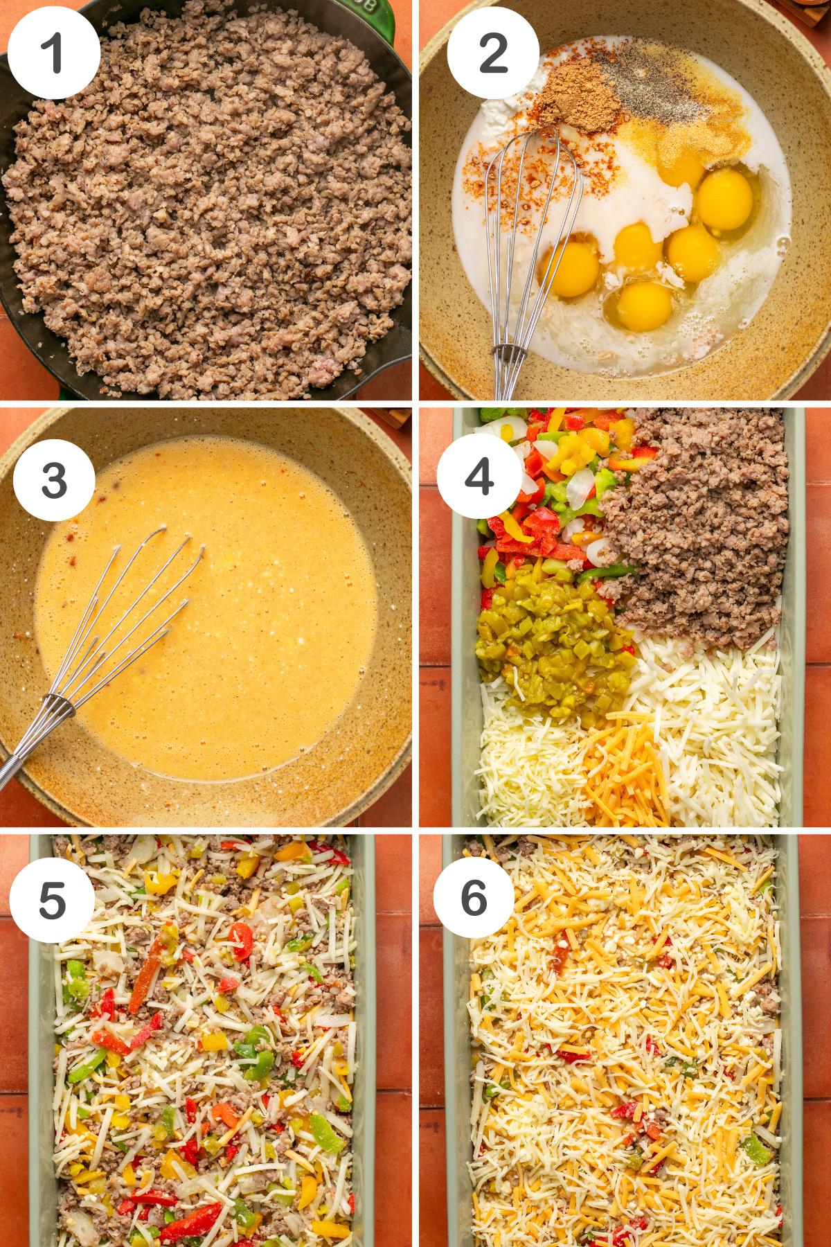 numbered step by step photos showing how to make this recipe