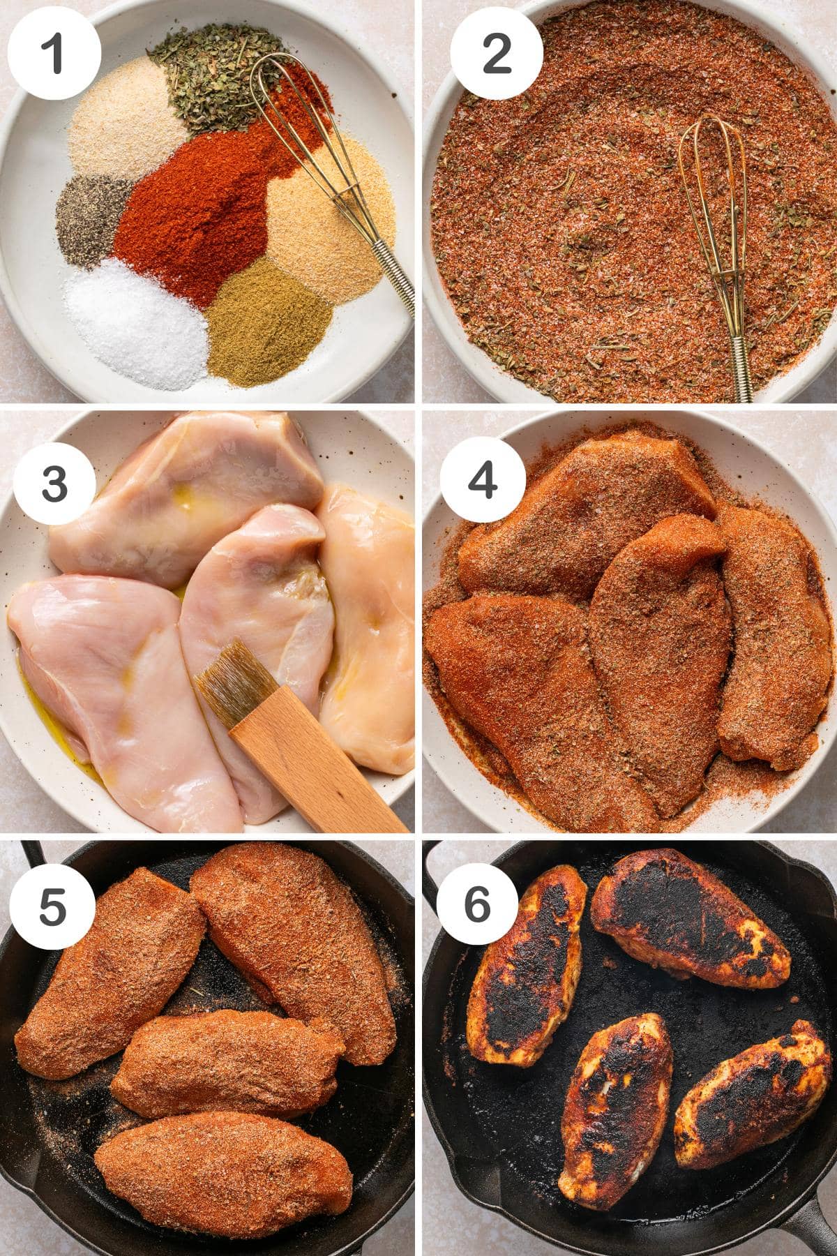 numbered step by step photos showing how to make this recipe