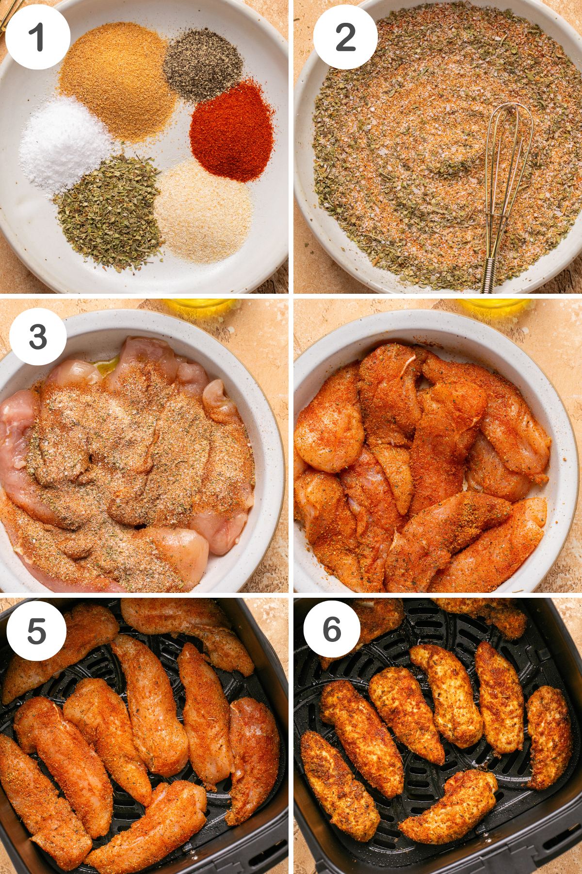 numbered step by step photos showing how to make this recipe