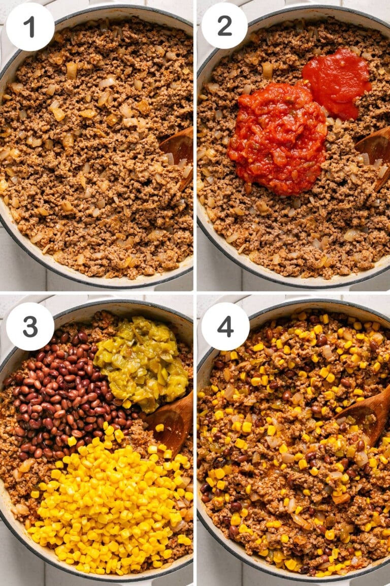 Easy Cheesy Taco Casserole Recipe (with Ground Beef) | Healthy Little Peach