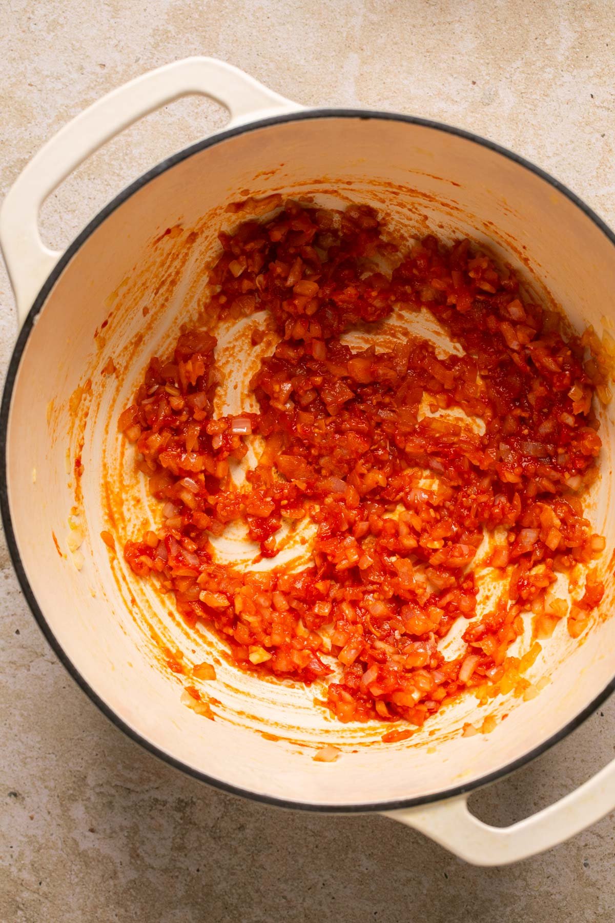 seasonings mixed into a pot