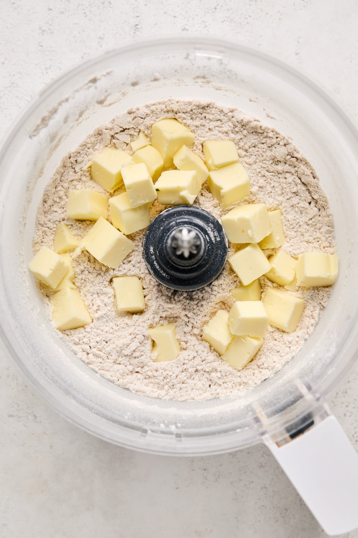 cold butter and flour in a food processor