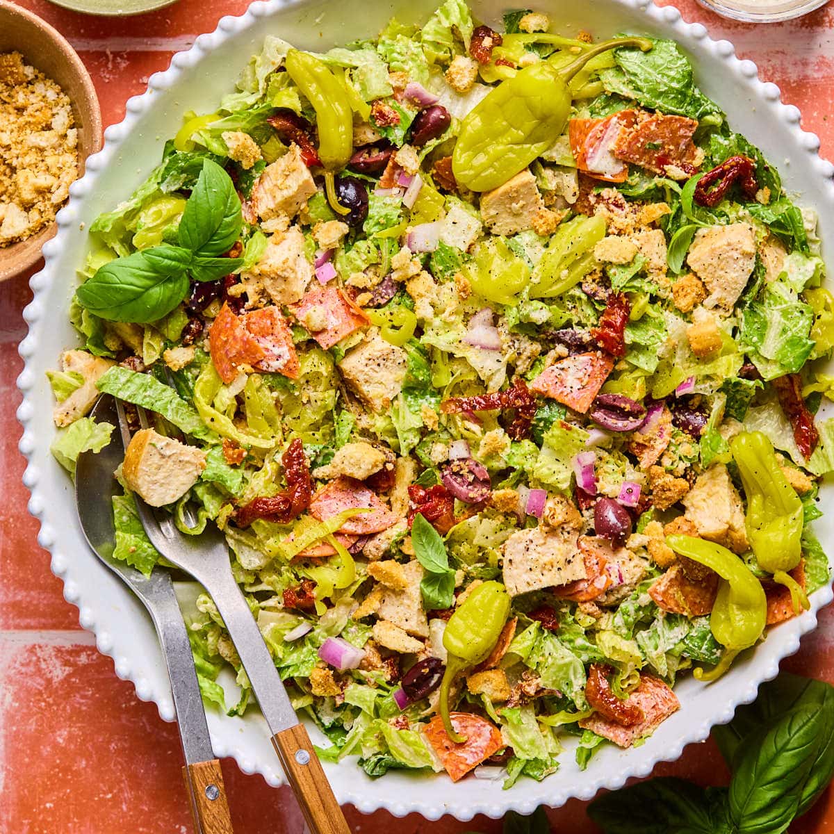 High Protein Italian Chopped Salad Recipe