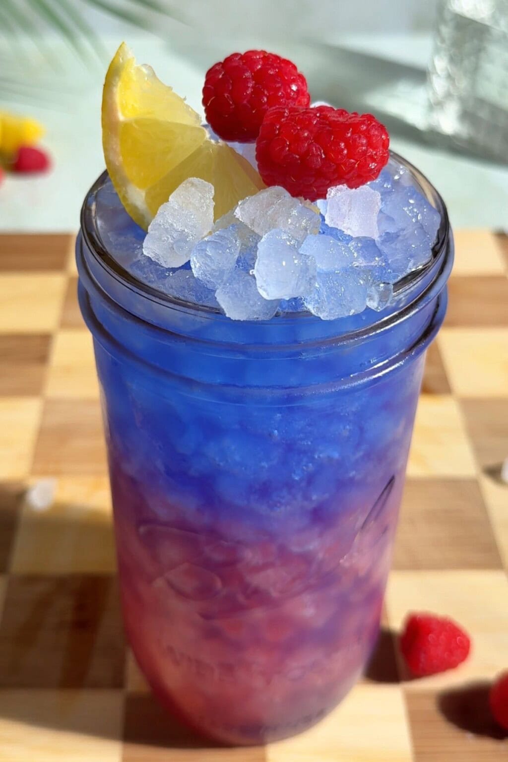 Blue Raspberry Gatorade Inspired Drink - Healthy Little Peach