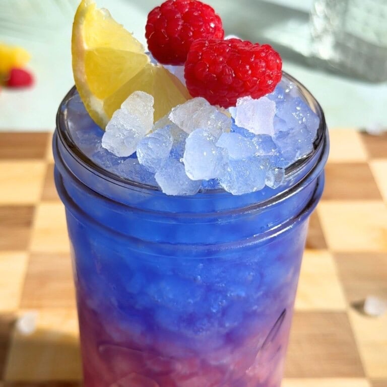Blue Razzberry Drinks Blue Raspberry Gatorade Inspired Drink - Healthy Little Peach
