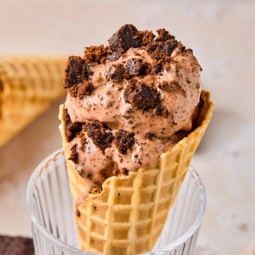 Ninja Creami Chocolate Ice Cream (High Protein) |Healthy Little Peach