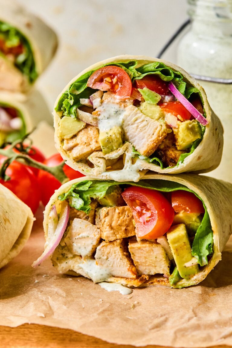 Easy Grilled Chicken Wraps | Healthy Little Peach